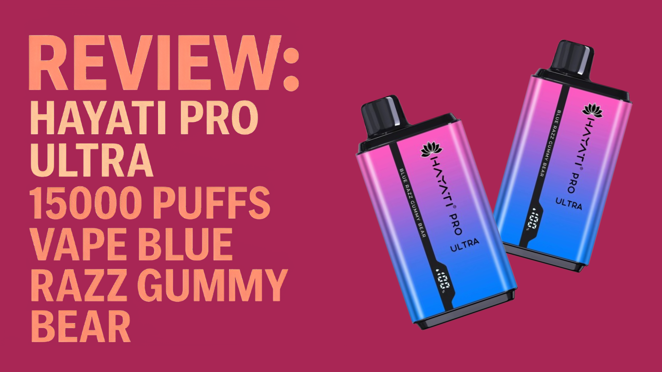 Hayati Pro Ultra 15000 Puffs Blue Razz Review UK | Vapourse Hayati Pro Ultra 15000 Puffs Blue Razz Review UK | Vapourse