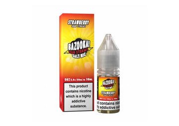 STRAWBERRY (SOUR STRAWS) 10ML NIC SALT BAZOOKA