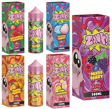 Zonk E Liquid 100ML 0MG/3MG By Juice Man. American E Juice