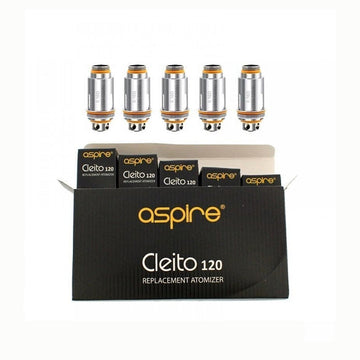 Authentic Aspire Cleito 120 Coils - 0.16 Ohm Replacement Coil Heads - Vapourse