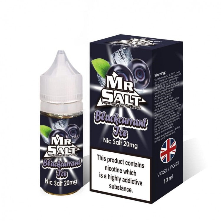 Blackcurrant Ice by Mr Salt - 10ml Nicotine Salt E-Liquid - Vapourse