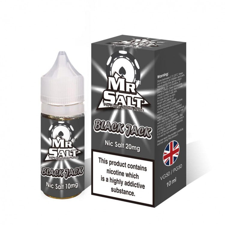 Blackjack by Mr Salt - 10ml Nicotine Salt E-Liquid - Vapourse
