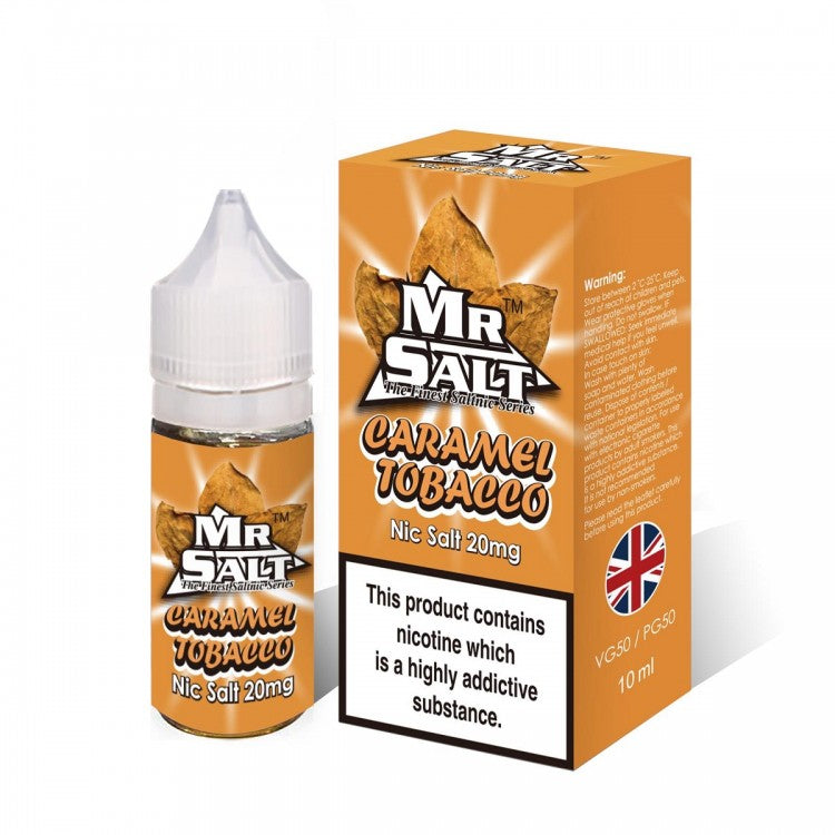 Caramel Tobacco by Mr Salt - 10ml Nicotine Salt E-Liquid - Vapourse
