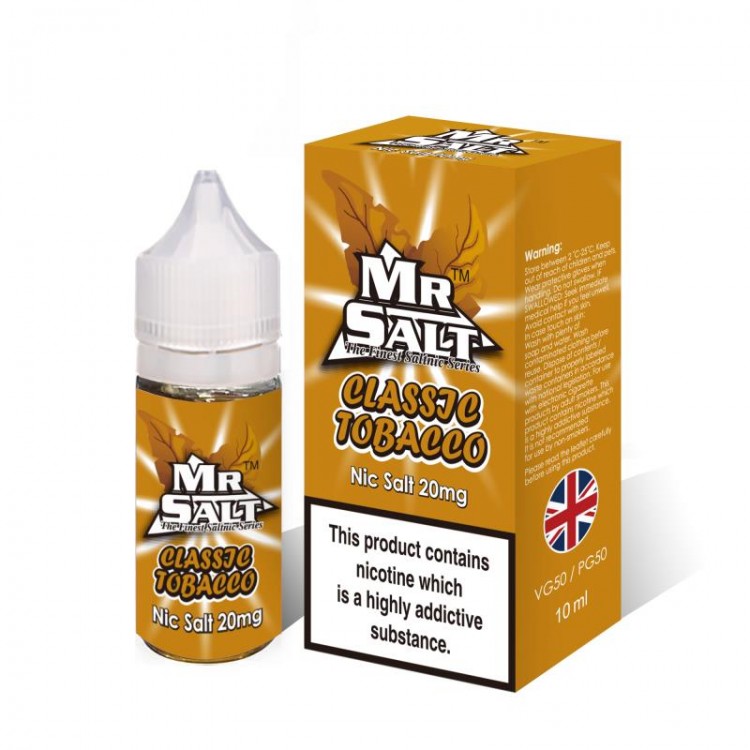 Classic Tobacco by Mr Salt - 10ml Nicotine Salt E-Liquid - Vapourse