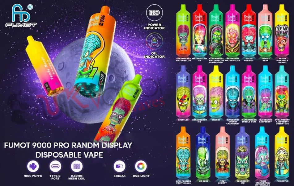 Fumot RandM Digital Box 12000 Disposable Vape - 20ml, Rechargeable, LED Display - Vapourse