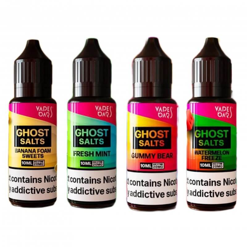 Strawberry Raspberry Cherry Ghost Nic Salts Vape Bars - 10ml - Vapourse