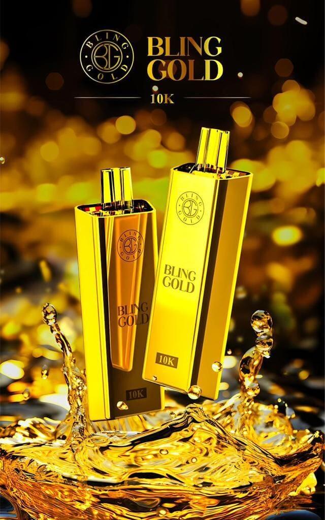 Gold Bling 10,000 Puffs Disposable Vape - Premium Vaping Experience - Vapourse