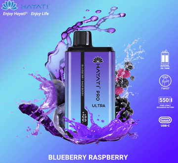 Hayati Pro Ultra 15000 Puffs Vape – Blueberry Raspberry