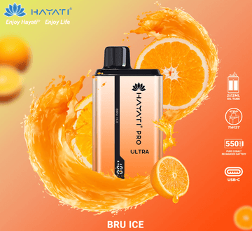Hayati Pro Ultra 15000 puffs Vape Bru Ice £9.60