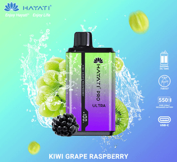 Hayati Pro Ultra 15000 puffs Vape Kiwi Grape Raspberry £9.60