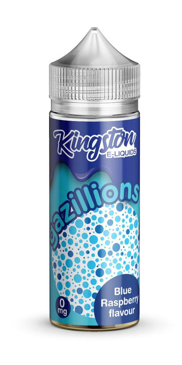 Kingston Gazillions - Blue Raspberry E-Liquid 100ml | Sweet Bubblegum & Blue Raspberry Delight - Vapourse