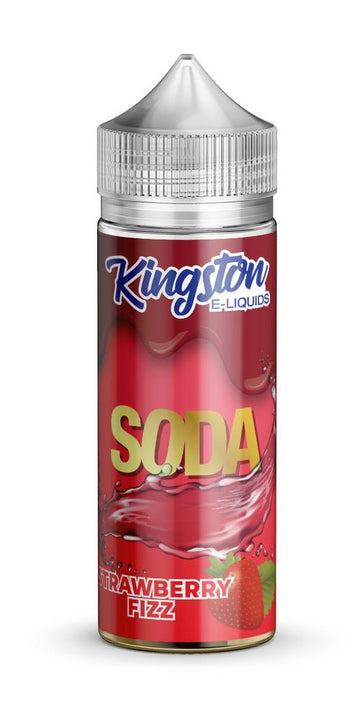 Kingston Soda - Strawberry Fizz E-Liquid 100ml | Fizzy Strawberry Refreshment - Vapourse