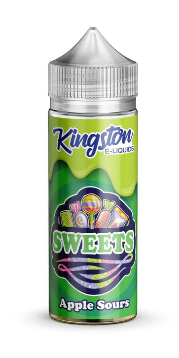 Kingston Sweets - Apple Sours E-Liquid 100ml | Tangy Green Apple Candy Delight - Vapourse