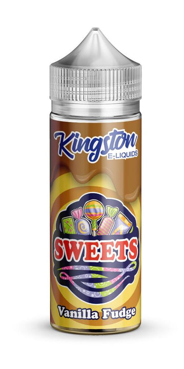 Kingston Sweets - Vanilla Fudge E-Liquid 100ml | Creamy Caramel & Vanilla Delight - Vapourse