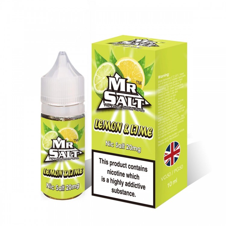 Lemon & Lime by Mr Salt - 10ml Nicotine Salt E-Liquid - Vapourse