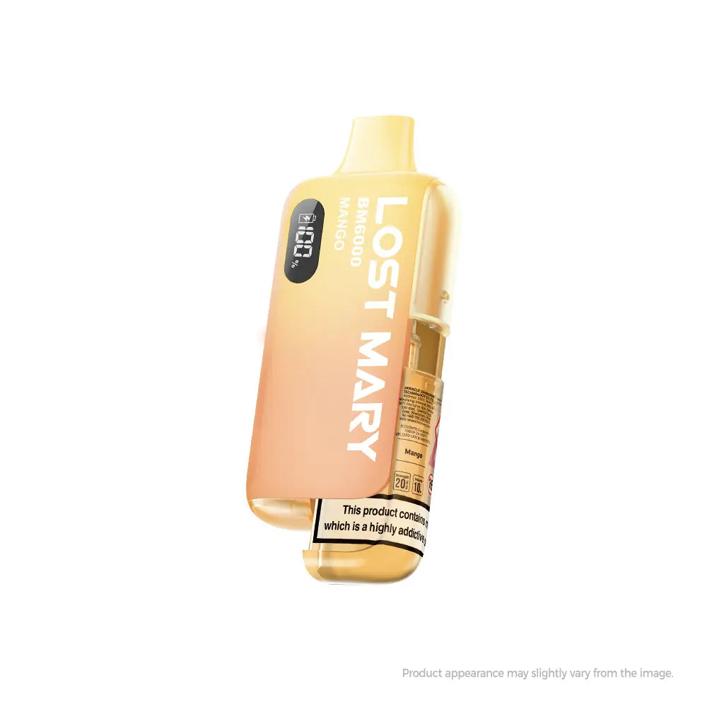 Mango Lost Mary BM6000 Disposable Vape Kit - 20mg Vapourse Mango Lost Mary BM6000 Disposable Vape Kit - 20mg Vapourse