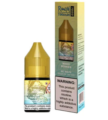 RandM Tornado 7000 Mixed Berries Nic Salt - 10ml Box of 10 - Vapourse