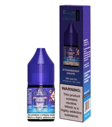 RandM Tornado 7000 Strawberry Grape Nic Salt - 10ml Box of 10 - Vapourse