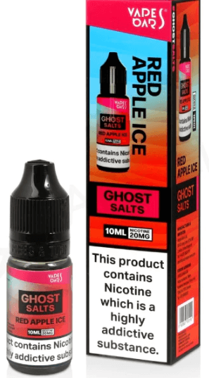 Red Apple Ice Ghost Nic Salts Vape Bars - 10ml - Vapourse