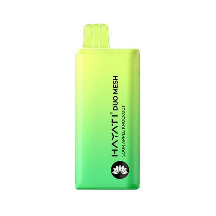 Sour Apple Knockout Hayati Mesh Duo 7000 Puff Vape Device | 20mg Nicotine - Vapourse