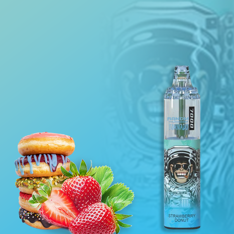 RandM Tornado Strawberry Donut 7000 Disposable Vape - Sweet Indulgence Vapourse RandM Tornado Strawberry Donut 7000 Disposable Vape - Sweet Indulgence Vapourse
