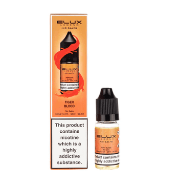 Tiger Blood Nic Salt E-Liquid by Elux Legend - Pack of 10 - Vapourse