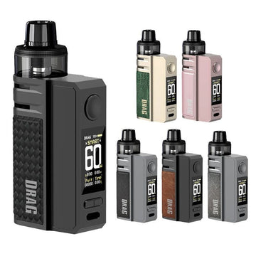 VOOPOO Drag E60 Vape Kit - 60W Pod Mod with 2550mAh Battery - Vapourse