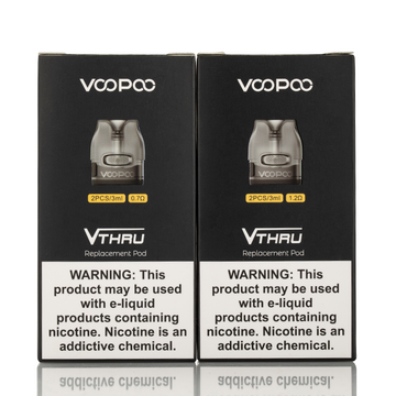 VOOPOO V-THRU PRO Replacement Pods - Pack of 2 (3ml Capacity) - Vapourse
