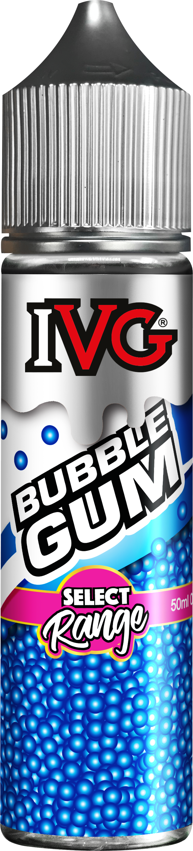 IVG Select Range featuring premium e-liquids like Bubblegum and Strawberry Laces, available in 100ml short fill bottles with a 70% VG blend for rich flavor and vapor production.