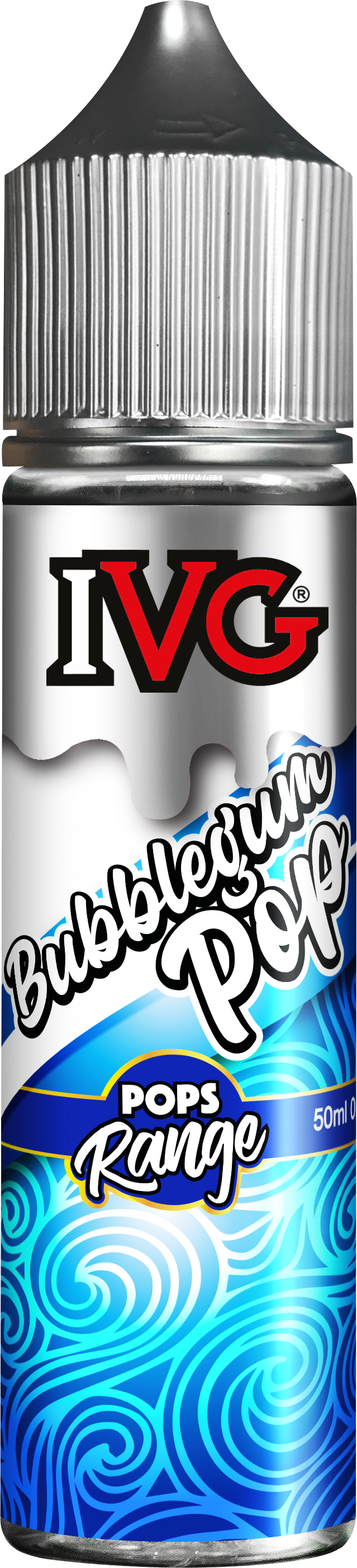 IVG Pops Range featuring e-liquids inspired by hard candy flavors like Blue Pop and Caramel Lollipop, available in 50ml short fill bottles with a 70% VG blend for rich flavor and vapor production.