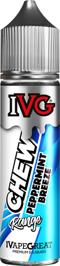 IVG Chew Range e-liquids featuring a variety of flavors inspired by classic chewing gum, crafted with a 70% VG blend for rich flavor and vapor production in 50ml bottles.