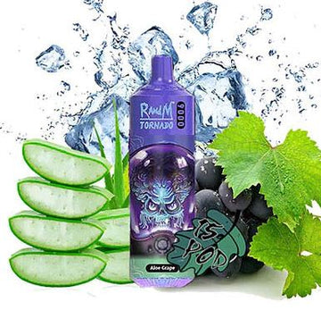 Randm Tornado Disposable Aloe Grape 9000 - £10.99