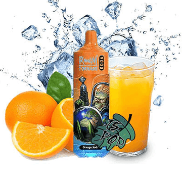 Randm Tornado Disposable Orange Soda 9000 - £10.99