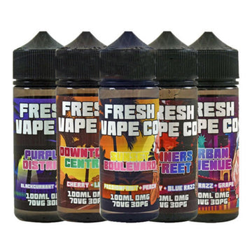 Fresh Vapes Co. Premium E Liquid 100ml 0mg E Juice Sub Ohm Juice 70VG 30PG
