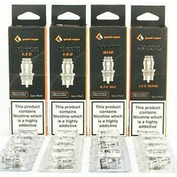 Geekvape Flint AIO Kit Frenzy Pod NS Coils 5PCS 1.2Ω 1.6Ω 0.7Ω Mesh 1.2Ω SS316L