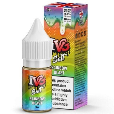 IVG Nic Salts E-Liquid Bulk Buy featuring 50 x 10ml bottles available in 10mg and 20mg nicotine strengths, offering a variety of flavors with a smooth throat hit and balanced VG/PG ratio.