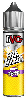 IVG Juicy Range featuring vibrant e-liquids inspired by tropical fruits and berries, available in 50ml short fill and 10ml nicotine salt formats for a flavorful vaping experience.