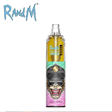 R and M Tornado 7000 Puffs Gorilla Vapes Sour Apple