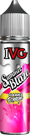 Classic Range by IVG featuring premium e-liquids in various flavors like Blue Raspberry and Classic Tobacco, crafted with a 70% VG blend for rich flavor and vapor production in 50ml shortfill bottles.