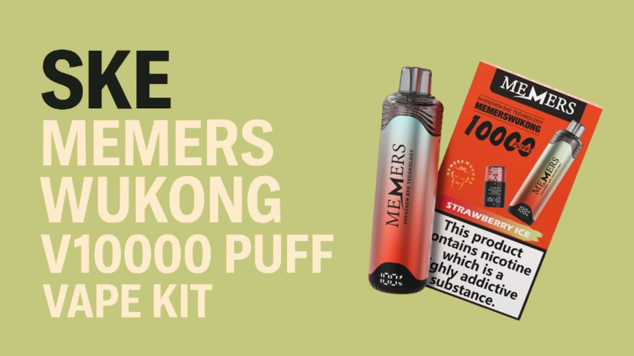 SKE Memers WuKong V10000 Puff Vape Kit: The Future of Dual-Flavour Vaping in the UK