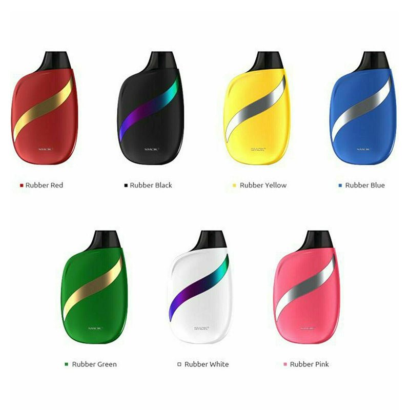 Smok Wave Pod System Vape Kit featuring a 2ml e-liquid capacity and 1300mAh battery, designed for a customizable vaping experience with fast dispatch options.