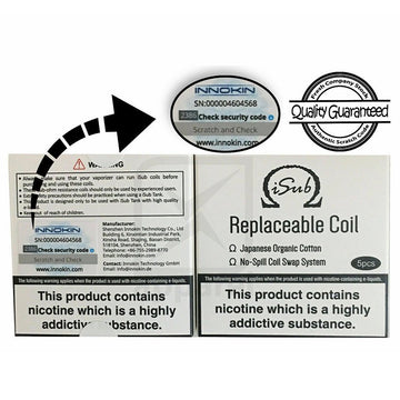 100 % Genuine inokin isub Coils I sub G Tank Replacement 0.2 0.5 2.0 1.0 Coils - Vapours