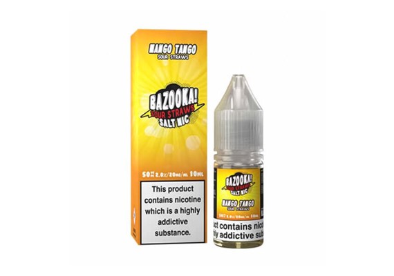 MANGO TANGO (SOUR STRAWS) 10ML NIC SALT BAZOOKA