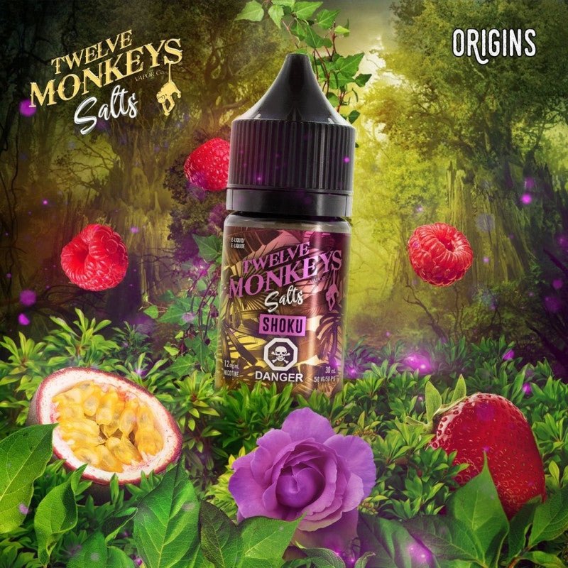 12 Monkeys Nic Salt Twelve Monkey E Liquid Vape Salts 20mg - Vapours
