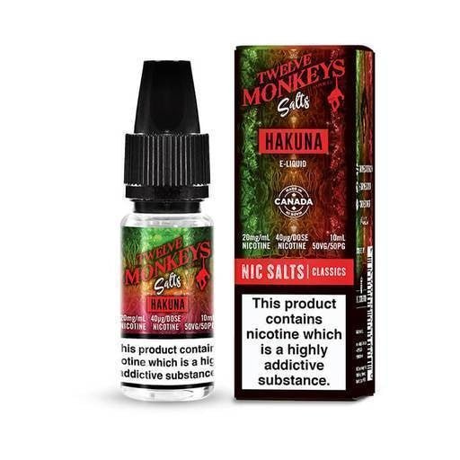 12 Monkeys Nic Salt Twelve Monkey E Liquid Vape Salts 20mg - Vapours