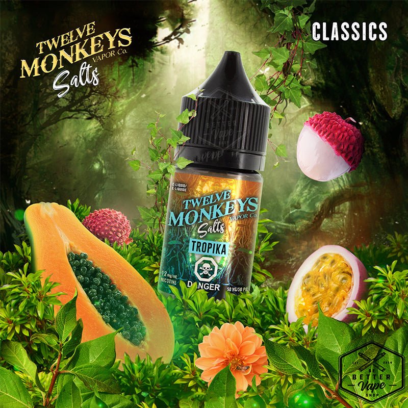 12 Twelve Monkeys Nicotine Nic Salt E Liquid ELiquid Vape - 20mg 50VG - Vapours