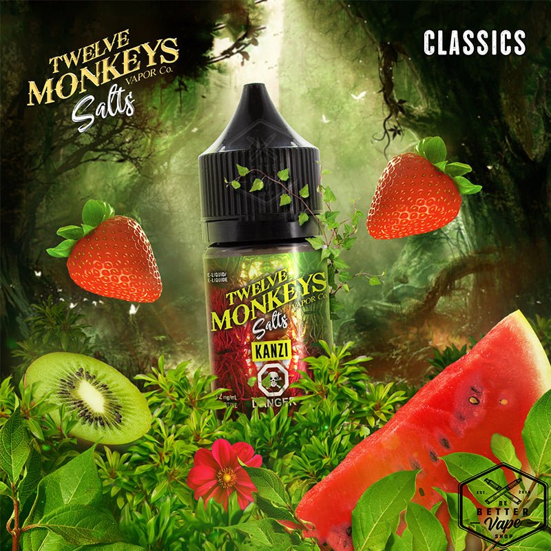 12 Twelve Monkeys Nicotine Nic Salt E Liquid ELiquid Vape - 20mg 50VG - Vapours