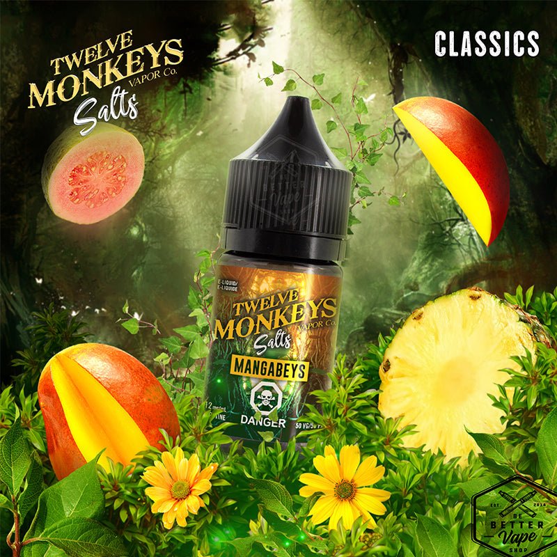 12 Twelve Monkeys Nicotine Nic Salt E Liquid ELiquid Vape - 20mg 50VG - Vapours