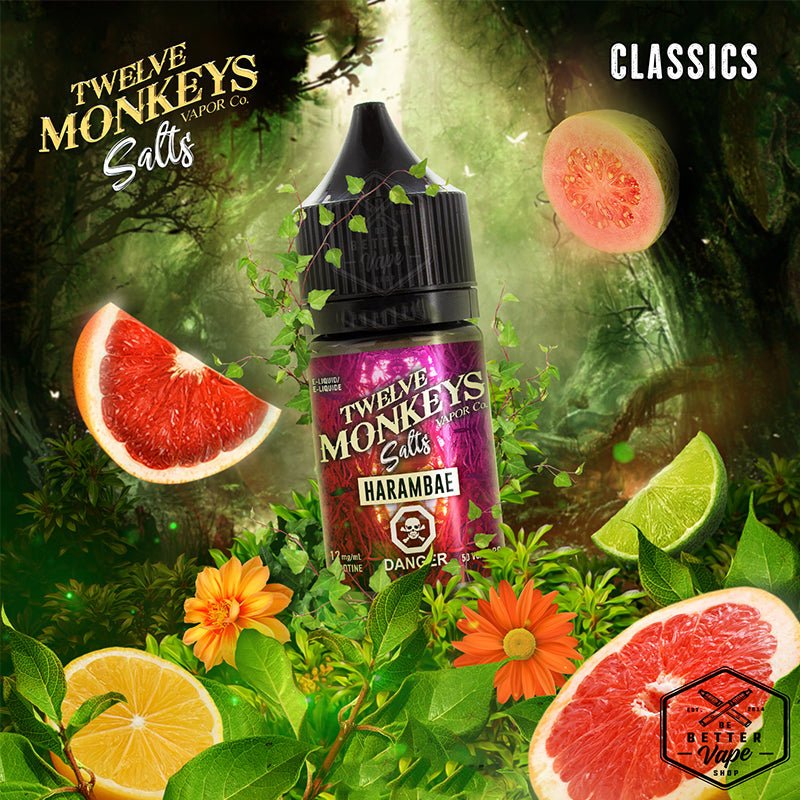 12 Twelve Monkeys Nicotine Nic Salt E Liquid ELiquid Vape - 20mg 50VG - Vapours