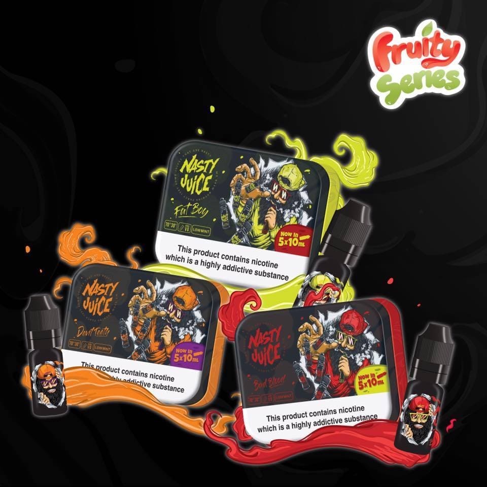 NASTY JUICE 70VG/30PG VAPE JUICE, 3mg, 6mg, Low Mint E Liquid, 50ml